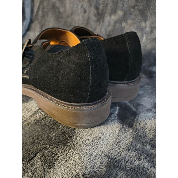 Steve Madden Men's Striker Single Monk Strap Loafer in black suede 10.5 M - Picture 4 of 6